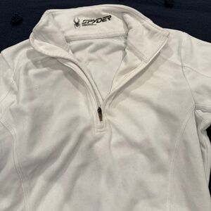 Spyder Womens white fleece top size S - excellent condition